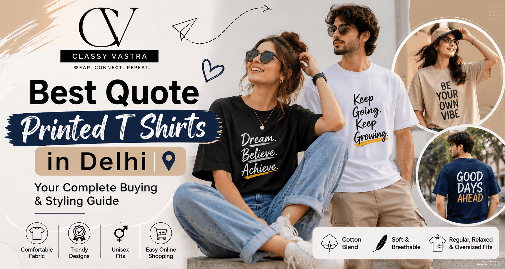 Quote Printed T Shirts in Delhi