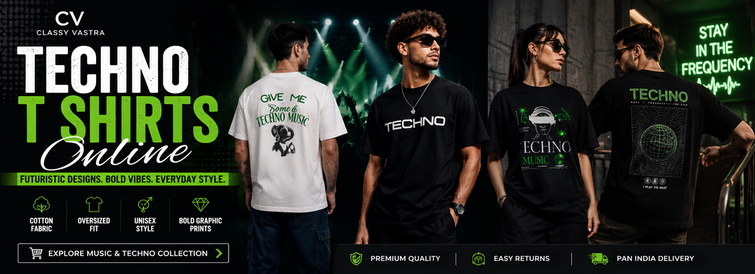 Techno T Shirts Online | Futuristic Streetwear