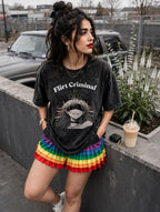 Bold Tshirt | Flirts Criminal | Girl wear | ClassyVastra