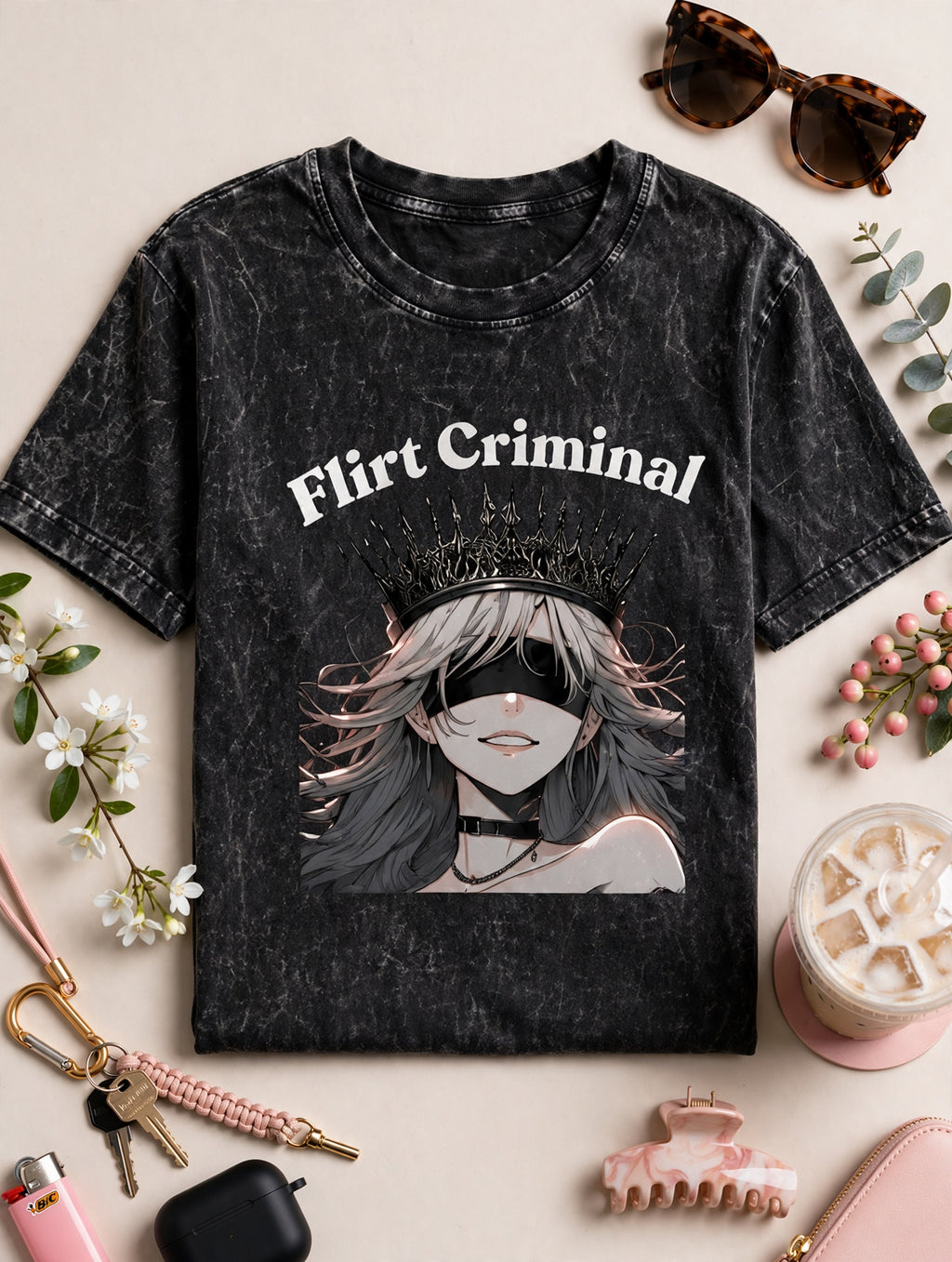 Bold Tshirt | Flirts Criminal | Girl wear | ClassyVastra