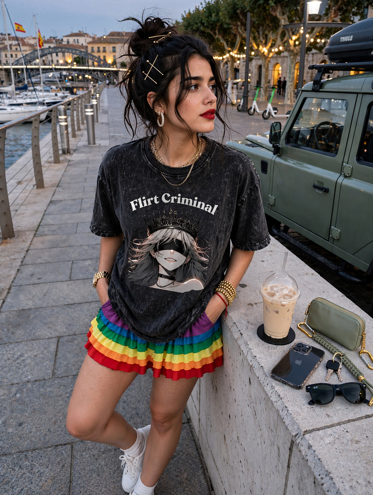 Bold Tshirt | Flirts Criminal | Girl wear | ClassyVastra