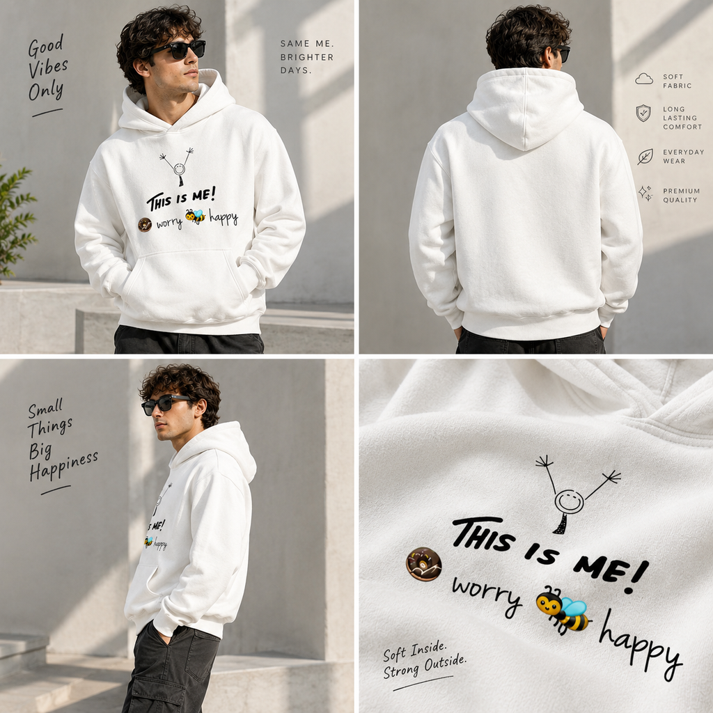"This Is Me" Casual Streetwear Fleece Hoodie ClassyVastra