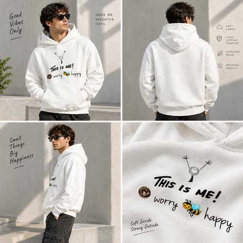 "This Is Me" Casual Streetwear Fleece Hoodie ClassyVastra