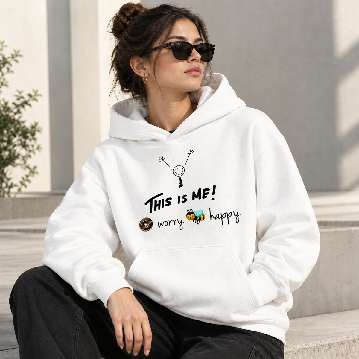 "This Is Me" Casual Streetwear Fleece Hoodie ClassyVastra