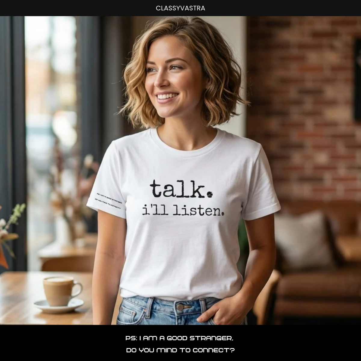 Talk, I'll Listen | Unisex Tshirt for quick connection
