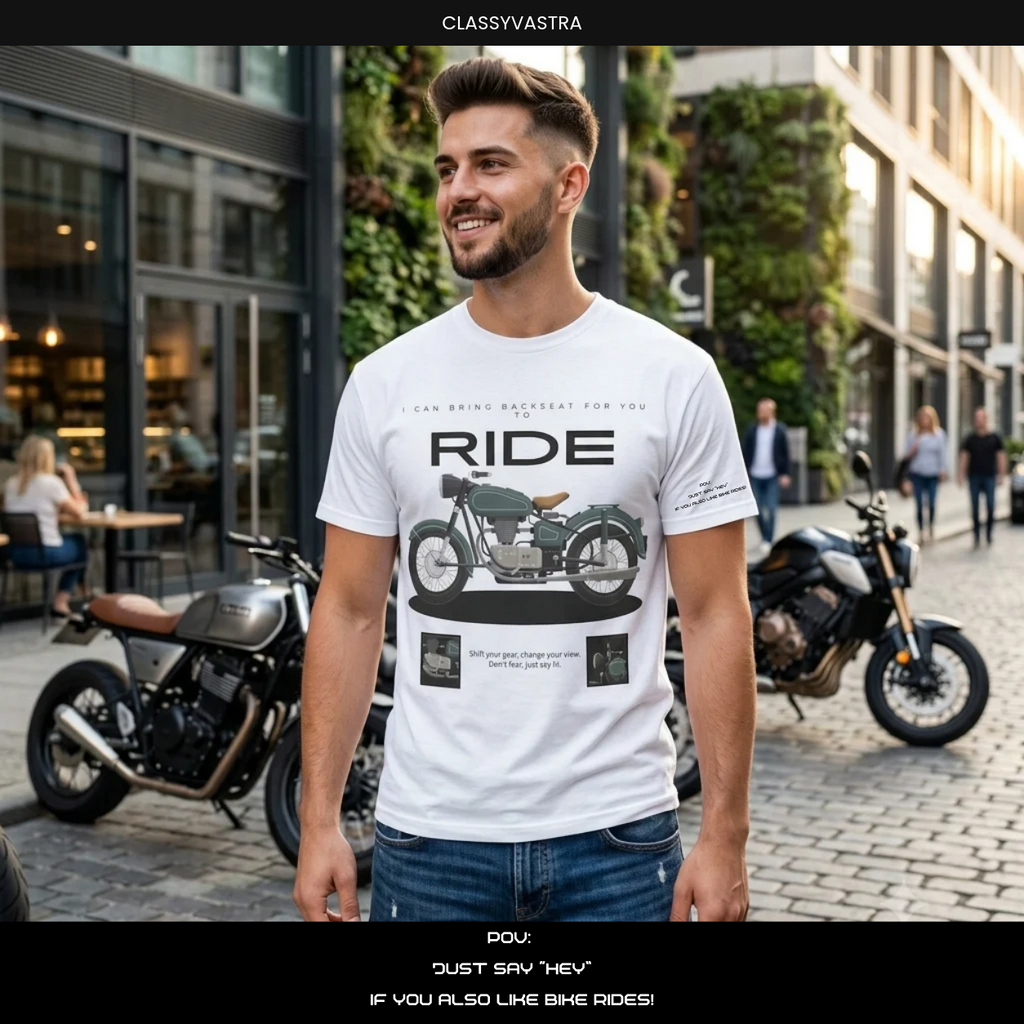 BikeRide Lover T Shirt | Cotton Tee for Riders