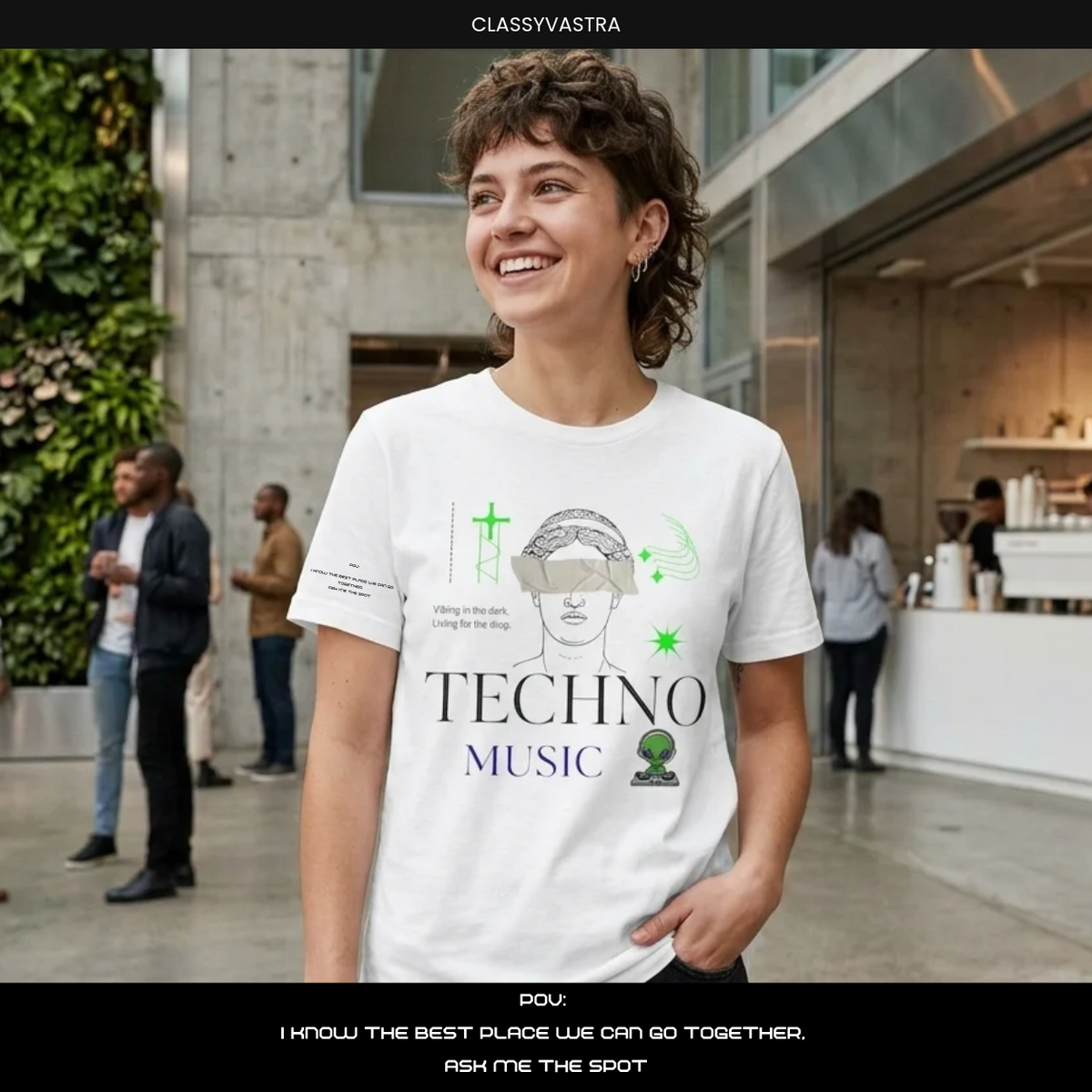 Techno Unisex Tshirt for Techno Lovers