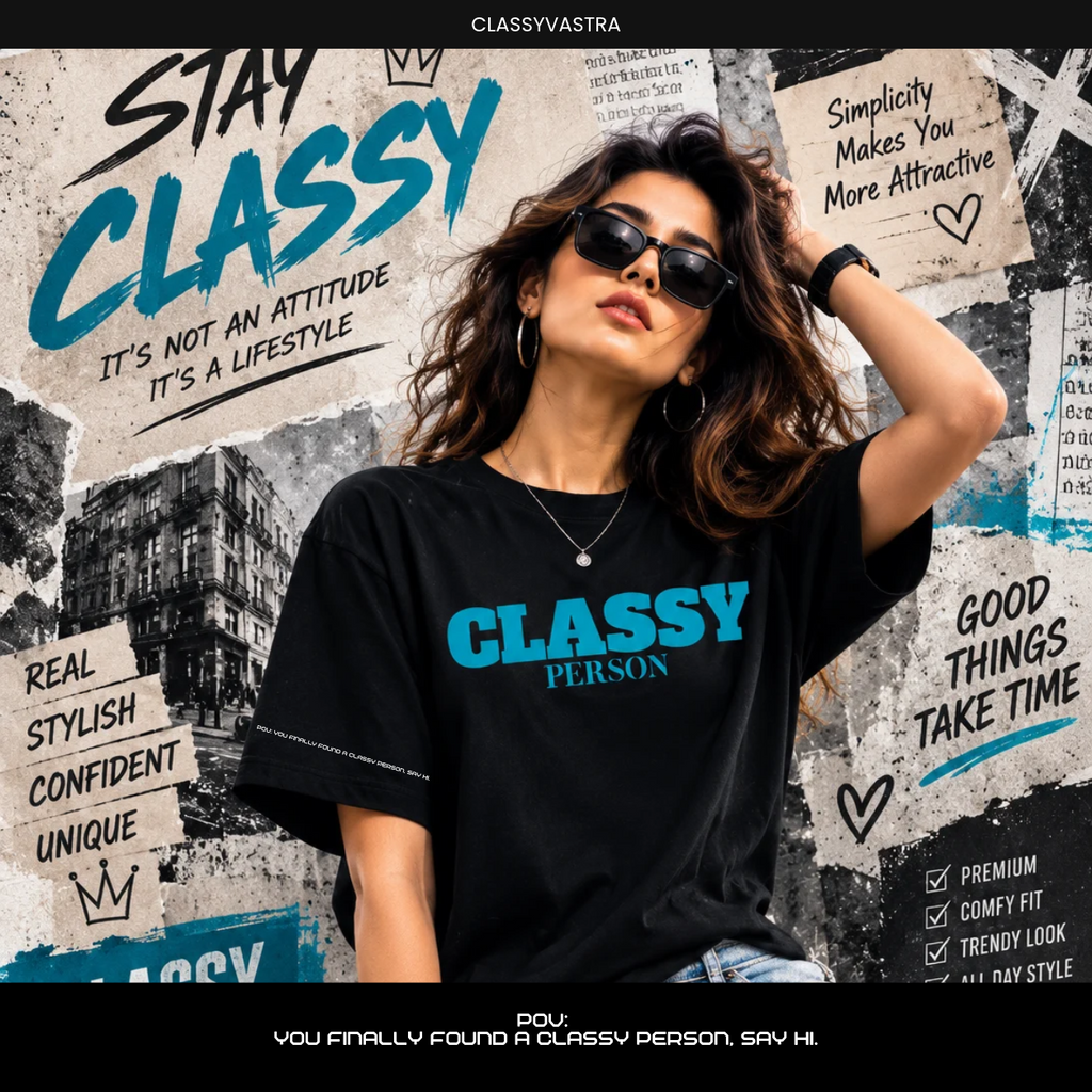 Classy Person with Back guess who aesthetic unisex.