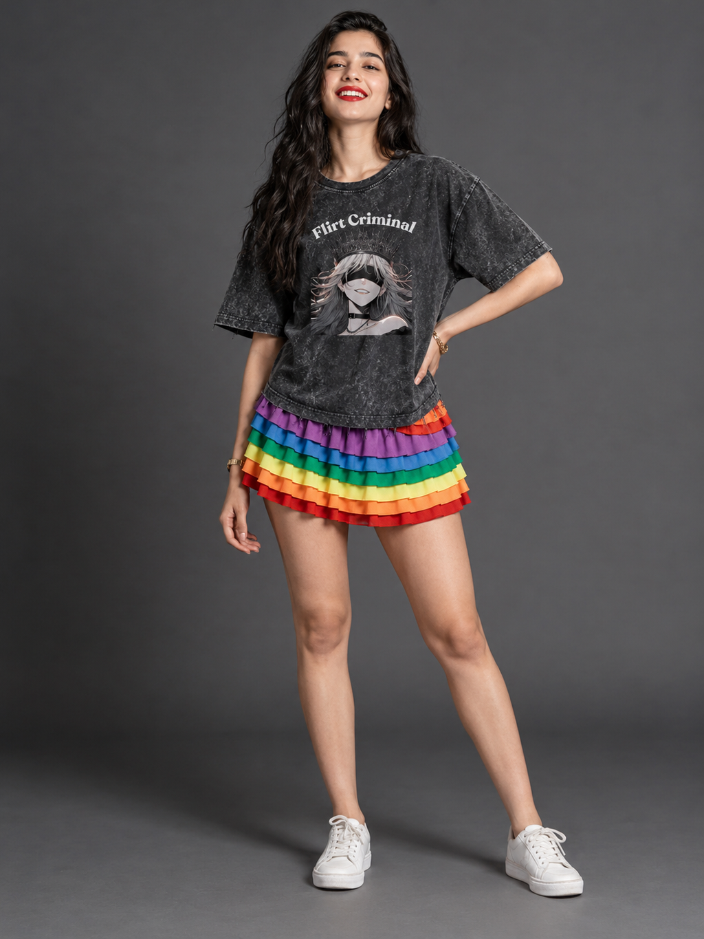 Bold Tshirt | Flirts Criminal | Girl wear | ClassyVastra