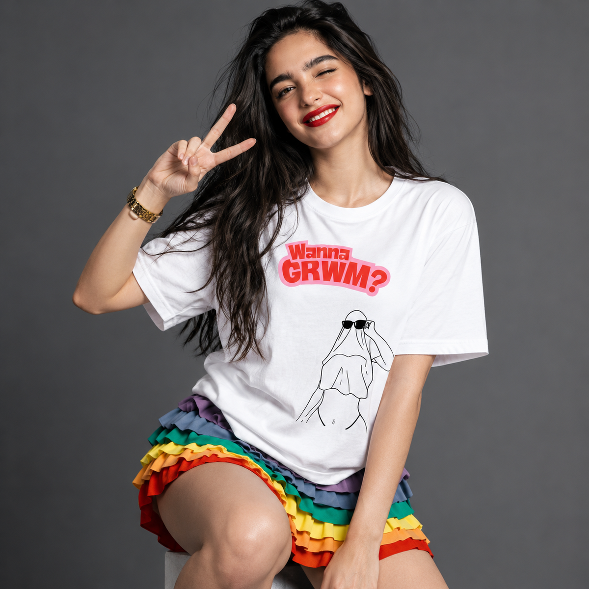 GRWM T Shirt for Women Classy Vastra