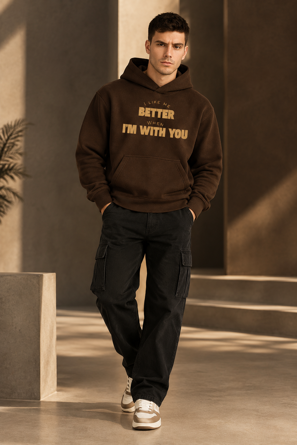 I Like Me Better When I'm With You Cozy Hoodie ClassyVastra